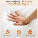 Sweetcrispy 3 Inch Full Mattress Topper, Memory Foam Pad Comfort Support