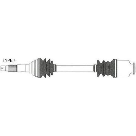  Driveshaft fits SUBARU BRUMBY 1.8ltr EA81 1980-1994