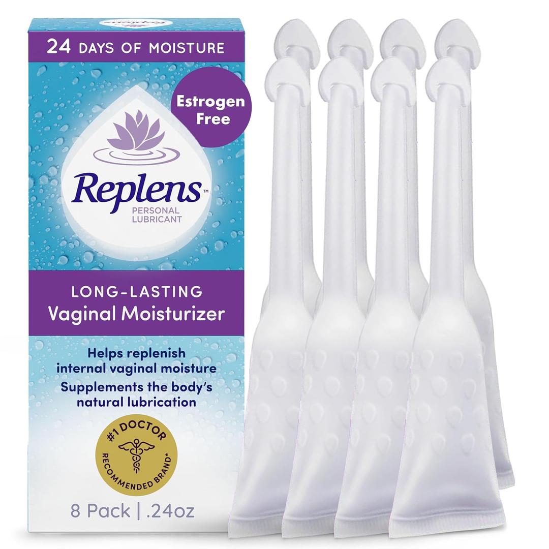 Replens Long-Lasting Vaginal Moisturizer, 0.24 OZ, 8 Count (Pack of 1)