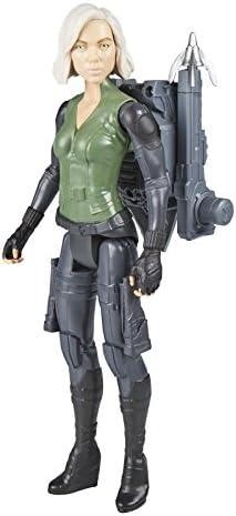 Avengers Marvel Infinity War Titan Hero Power FX Black Widow Includes figure, pack, accessory, and instructions Ages 4 and up
