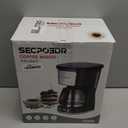 12-Cup Drip Coffee Maker with Reusable Filter,Programmable Clock,Auto Brew,Water Window,Keep Hot Plate,Glass Carafe,Compact Design for Kitchen, Office, Silver and Black, Stainless Steel