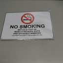 Lilyanaen New Metal Sign Aluminum Sign California No Smoking X Feet for Outdoor & Indoor 12" x 8"
