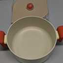 Danish Kitchen Nonstick Forged 8" Stock Pot with Lid, Healthy Cooking Non Stick Ceramic Coating Multi Casserole, Induction Compatible Cookware for Stew, Soup, Noodle, Made in Korea (2.7qt / 20cm)