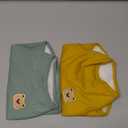 Fleece Cotton Winter Dog Tee Shirt - Soft, Breathable, Stretchy & Lightweight for Medium, Small Dogs (Fleece 2PCS Yellow&Green)