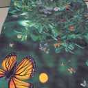 Spring Enchanted Forest Backdrop, Fairy Tale Wonderland Garden Backdrops for Photoshoot, Mushroom Butterfly Woodland Fairy Tea Party Decorations Photo Booth Studio Props Backdrops 10X8FT (Green)
