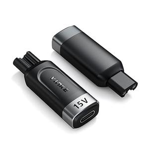 15V HQ8505 Type-C Shaver Adapter Charging Converter for Philips Norelco 7700/7500/7400 3500/5300 Series, OneBlade QP6520 QP6530 QP6510, USB-C Shaver Charger Converter without Charger Cord (1 PC)