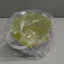 Zcaukya Easter Buckets for Egg Hunt, Set of 3 Clear Kids Easter Baskets with Handles, Empty Plastic Easter Pails for Easter Party Favors, Green, Blue, Purple