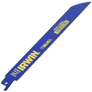 IRWIN Tools Metal and Wood Cutting Reciprocating Saw Blade, 8-Inch, 10 TPI (372810BB), Pack of 3