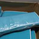 Outdoor Patio Chair Cushions Set of 4, Water Resistant Square Seat Cushions with Ties, 20"x17" All Weather Seating Cushions for Outdoor Furniture, 20 X35.82inch