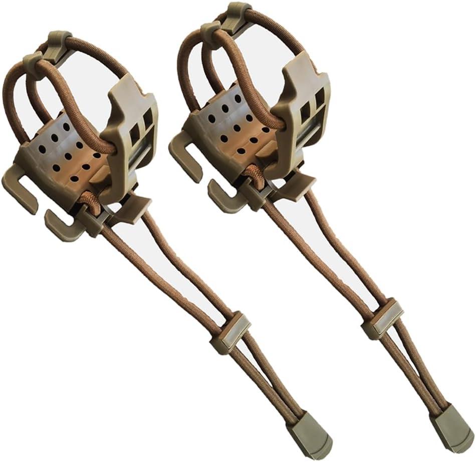 BSGB 2PCS Tactical Gear Molle Clips Molle Web Dominator Molle Attachments Multifunction Hanging Buckle Multipurpose Backpack Accessories for Molle Backpack Molle Tactical Vest Molle Straps