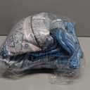 WONGS BEDDING Boho Quilt Set Full, Teal Blue Bohemian Quilt Bedding Set, Ultra Soft Lightweight Bedspread for All Season Reversible Microfiber Coverlet Bedding Set 90"x78"(3 Pieces)