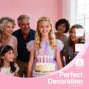 2 x Papoopy 5Pcs Birthday Decorations with Crown Tiara, Sash, Cake Topper, Candle and Number Balloon for Gifts, 13th Birthday Gifts for Her