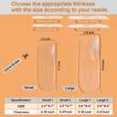 Arch Support Inserts Women for Flat Feet, Self-Adhesive Shoe Insoles for High & Low Arches, Non-Slip Cushion Pads for Flats Feet(Large, Arch Height: 0.47 in)