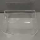 Hammont Clear Acrylic Box with Hinged Lid  Small Plastic Organizer for Office, Desk, Makeup, Crafts, Cotton Balls, Jewelry & More | 4"x4"x2.5" (2 Pack)