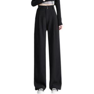 Betusline Women's Wide Leg High Waisted Dress Pants Business Casual Straight Office Trousers for Women, 1#Black, XXX-Large (Black, XXXL)