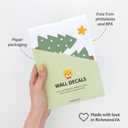 Merry Little Christmas Wall Decals & Stickers | Reusable, Removable Holiday Wall Decor for Living Room, Bedroom & Nursery | Seasonal Self-Adhesive Decorations