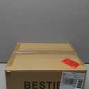 Bestier Gold Modern Pendant Chandelier Crystal Raindrop Lighting Ceiling Light Fixture Lamp for Dining Room Bathroom Bedroom Livingroom entryway 1 E26 Bulbs Required D13 in x H16 in