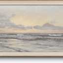 InSimSea Framed Canvas Wall Art Home Decor Coastal Wall Art Paintings Vast Sea under Cloudy Sky Canvas Art Wall Decor Rustic Art for Bathroom Farmhouse Decor Pictures for Living Room 24X36In (36L" x 24W")