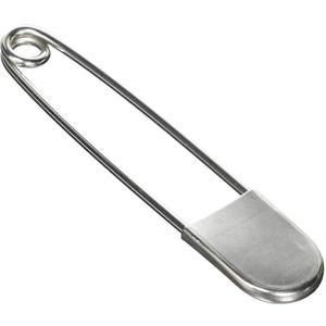 15 PCS Extra Large Stainless Steel Safety Pins in Length of 5 inches for Blanket Laundry Key Ring Outdoor