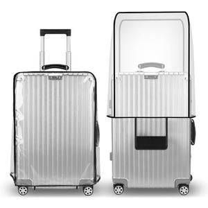 T Tersely Clear PVC Suitcase Cover Protectors Suitcase Baggage Covers - Waterproof Dustproof and Anti-Scratch Luggage Cover (26inch)