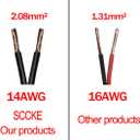 10FT 14WG 12V Cigarette Lighter Plug to SAE Quick Release Adapter Extension Charging Cable With 20A Fuse and LED Light