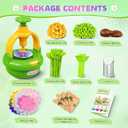 Plunack Fabric Bouquet Craft Kits for Kids Age 4-8, Flower Bouquet Toys DIY Flowers Making Kit for Girls Flower Press Set Arts & Crafts Toys Educational Christmas Birthday Gift for Girls 3+ Year Old (Green)