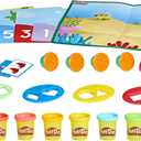 Play-Doh Create & Count Numbers Playset with 6 Double-Sided Playmats, 10 Counting Flashcards & 6 Cans, Back to School Classroom Supplies, Preschool Toys, Ages 2+ 