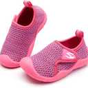 GUBARUN Toddler Boys Girls Sneakers Kids Lightweight Tennis Shoes Breathable (Pink)