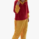 COSUSKET Snug Fit Unisex Adult Onesie Pajamas, Flannel Cosplay Animal One Piece Halloween Costume Sleepwear Homewear, Size: XL