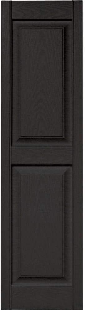 Builders Edge, Inc. 040140055002 Raised Panel Vinyl Shutters