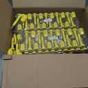 NovelBee 100 pcs Bolt Seals for Containers,Metal Seals for Container,Shipping Container Locks,Shipping Seal with Print Progressive Numbering for Cargo Containers,Truck Trailers (Yellow)