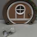 Gnome Door Cat Door for Interior Doors - Stylish & Functional with No Flap, Lockable, and Easy Installation, Spacious Large Kitty Door for Cats Up to 20 lbs, Private and Comfortable Pet Door, Brown 