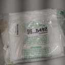 Dynamene Stall Fabric Shower Curtain - Waffle Weave 36 Inches Small Half Size Heavy Duty Cloth Shower Curtains for Bathroom, 256GSM Narrow Hotel Bath Curtain Set with 6 Plastic Hooks(36Wx72H, White)