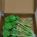Zonon St. Patrick's Day Pens Shamrock LED Ballpoint Pens Four Leaf Clover Flashing Black Gel Ink Pen Glow in the Dark Pens Birthday Presents Office Supplies(12 Pieces)