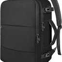 Taygeer Travel Backpack for Men Women, Carry On Backpack with USB Charging Port & Shoe Pouch, TSA 17.3inch Laptop Mochila Flight Approved, Nurse Bag Casual Daypack for Weekender Business Hiking,Black Xl