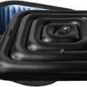 4.4Ft Inflatable Hot Tub Cover with Handle,Energy Saving Lid for Square Hot Tub,Outdoor Inflatable Hot Tub,Foldable Protective Rain Overflow Cover for Inflatable Outdoor Hot Tubs (Black)