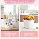 3Pcs Buffet Risers, Food Risers for Buffet Table, Display Stand Shelf for Party Catering Dessert Jewelry Collectibles , Different Size White Acrylic Cube Boxes Nesting Risers Food Display with Hollow Bottoms