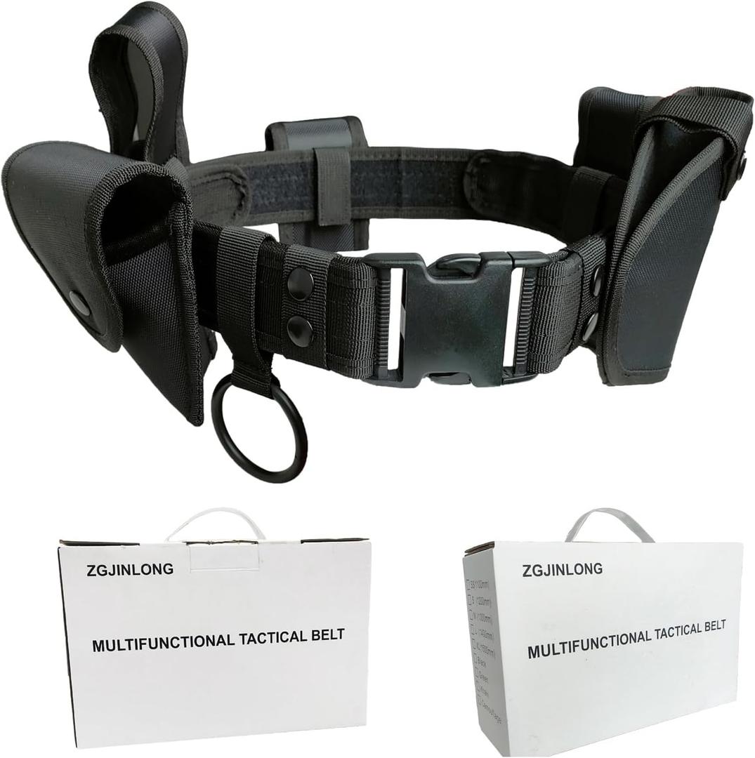 Tactical Utility Belt,Versatile Police Security Guard Military Modular Equipment System Molded Duty Belt (6pcs)