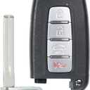 MechanMagic Key Fob Replacement Fits for Hyundai Genesis 2009 2010 2011 2012 2013 2014 Sonata Azera Equus Elantra Kia Optima 2009-2013 Rio Sorento Forte Borrego Keyless Entry Remote Control SY5HMFNA04