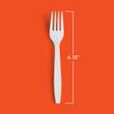 Hefty Bulk Plastic Forks, 600 Count, White Disposable Forks for Offices, Concessions Stands, Food Trucks, School Cafeterias, Catering, and More