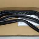 Upgraded WR24X10185 Freezer Door Seal Compatible with GE Refrigerator Freezer Door Gasket Replacement WR24X10099 1169944 AP3861330 For Hotpoint Refrigerator Door Gasket Freezer Seal Replacement Black