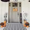 Black and White Striped Outdoor Rug Front Porch Rug 35.4'' x 59'' Front Door Mat Cotton Hand-Woven Reversible Mats for Outdoor,Entryway,Laundry Room,Farmhouse,Kitchen