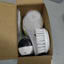 PUFTEM Electric Spin Scrubber, Cordless Shower Scrubber with Battery Level Display, 2 Speeds Electric Scrubber for Cleaning with 6 Replaceable Heads, Cleaning Brush for Bathroom/Sink/Window