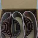 3x21 3 x 21 Inch Sanding Belt Pack 3-Inch x 21-Inch,12 Pcs(4 Each of 80 120 150 Grits) Aluminum Oxide for Sander