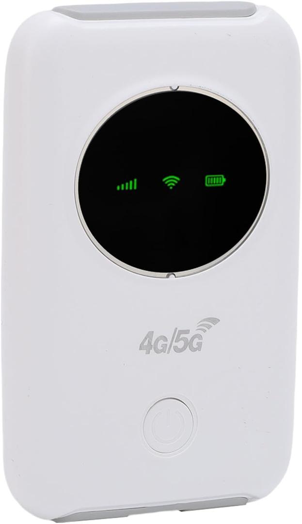 LICAEVEY 4G 5G LTE Mobile WiFi Hotspot, 300Mbps High Speed Portable Router with Color LED Screen, Travel WiFi with SIM Card Slot for 10 Devices