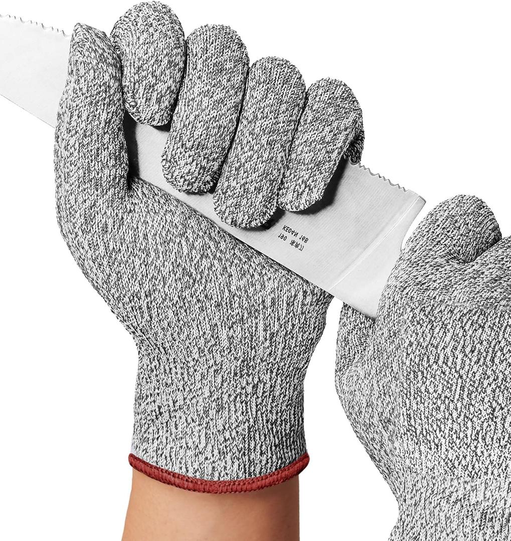 PACIFIC PPE Cut Resistant Gloves Food Grade, Level 5 Protection, Safety Kitchen Cut Gloves, Machine Washable, Durable, Butcher Meat Cutting, Oyster Shucking, X-Large (XL)