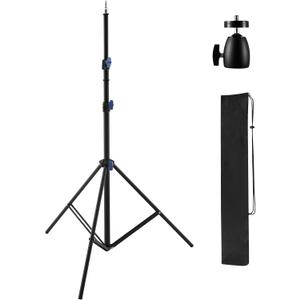 Light Stand Photography, 6.7ft/205cm Adjustable Aluminum Alloy Tripod Stand
