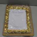 Cuspin Gold 8x10 Picture Frame, Vintage Ornate Picture Frames Leaf Textured Hand-Crafted Resin with Glass Front, Antique Photo Frame for Tabletop Display, Retro Design Home Decor