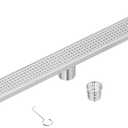 Neodrain 30" Linear Shower Drain, Brushed 304 SS Bathroom Linear Drain,cUPC, Brushed Nickel
