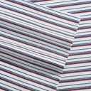Nautica - Twin/Twin XL Sheet Set, Deep Pocket Fitted Sheet and Pillowcase Set, Double Layer Elastic, Ideal Dorm Essentials (Avery Stripe Navy, Twin/Twin XL)